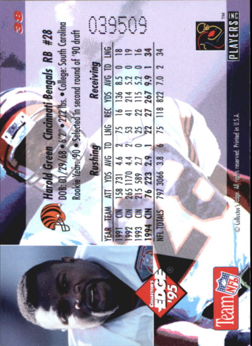 B1003- 1995 Collector's Edge FB #s 1-205 +Rookies -You Pick- 15+ FREE US SHIP - Picture 77 of 397