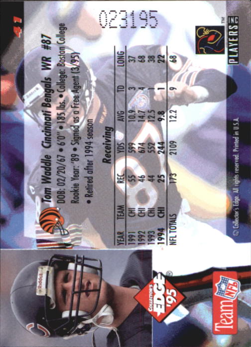 B1003- 1995 Collector's Edge FB #s 1-205 +Rookies -You Pick- 15+ FREE US SHIP - Picture 83 of 397