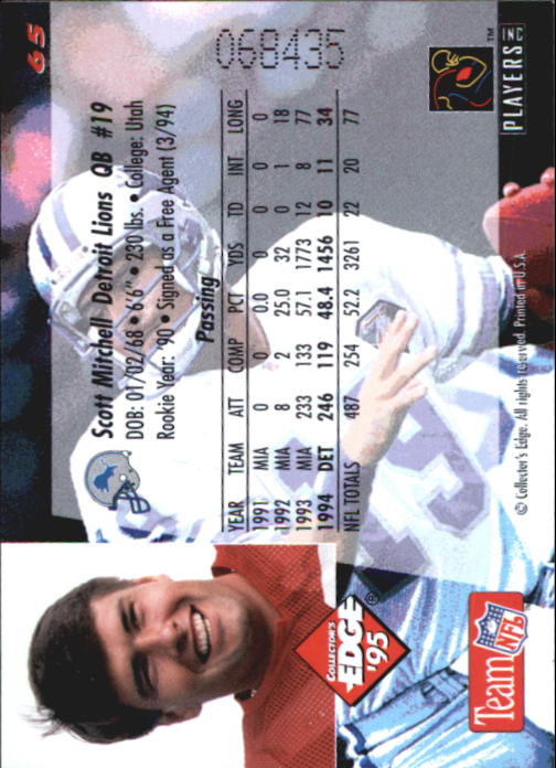 B1003- 1995 Collector's Edge FB #s 1-205 +Rookies -You Pick- 15+ FREE US SHIP - Picture 127 of 397