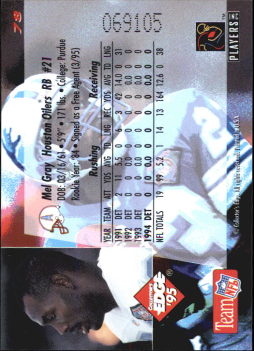 B1003- 1995 Collector's Edge FB #s 1-205 +Rookies -You Pick- 15+ FREE US SHIP - Picture 151 of 397