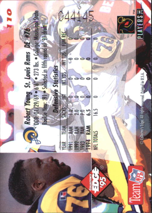 B1003- 1995 Collector's Edge FB #s 1-205 +Rookies -You Pick- 15+ FREE US SHIP - Picture 211 of 397