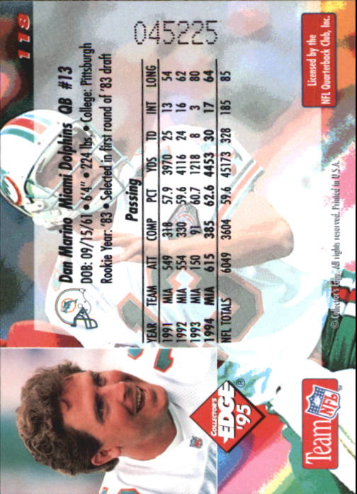 B1003- 1995 Collector's Edge FB #s 1-205 +Rookies -You Pick- 15+ FREE US SHIP - Picture 227 of 397