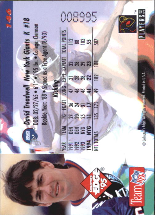 B1003- 1995 Collector's Edge FB #s 1-205 +Rookies -You Pick- 15+ FREE US SHIP - Picture 281 of 397