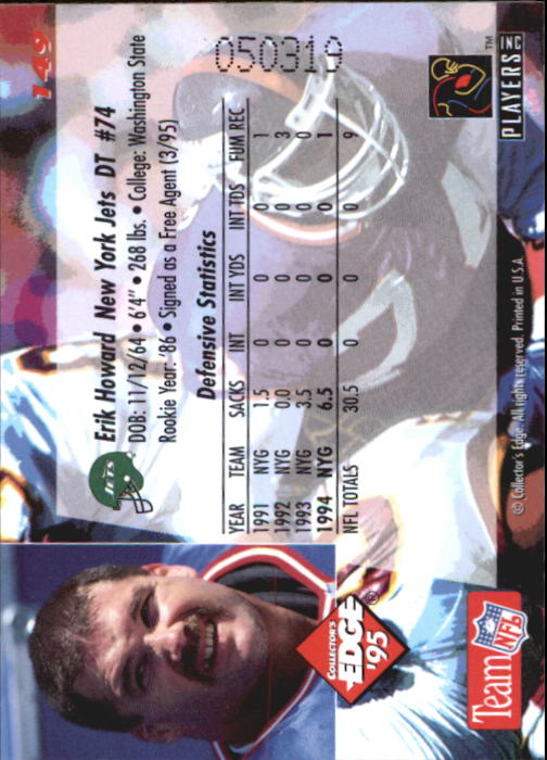 B1003- 1995 Collector's Edge FB #s 1-205 +Rookies -You Pick- 15+ FREE US SHIP - Picture 287 of 397