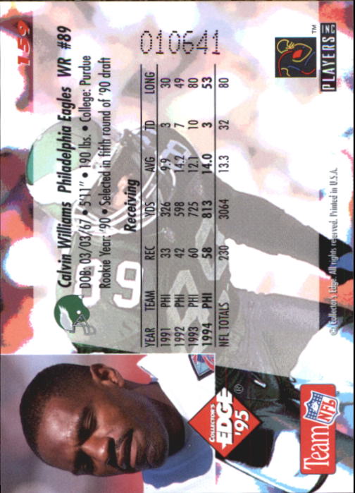 B1003- 1995 Collector's Edge FB #s 1-205 +Rookies -You Pick- 15+ FREE US SHIP - Picture 307 of 397