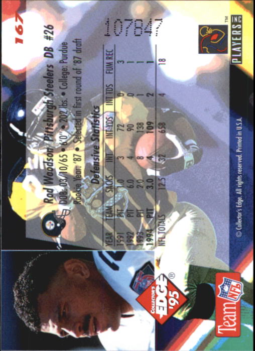 B1003- 1995 Collector's Edge FB #s 1-205 +Rookies -You Pick- 15+ FREE US SHIP - Picture 315 of 397