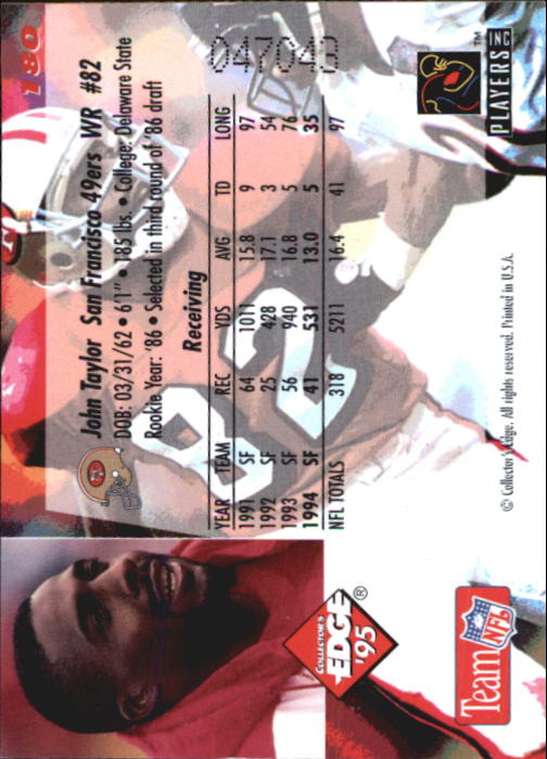 B1003- 1995 Collector's Edge FB #s 1-205 +Rookies -You Pick- 15+ FREE US SHIP - Picture 341 of 397