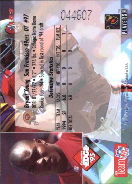 B1003- 1995 Collector's Edge FB #s 1-205 +Rookies -You Pick- 15+ FREE US SHIP - Picture 345 of 397