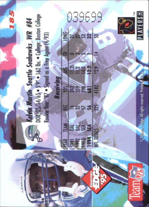 B1003- 1995 Collector's Edge FB #s 1-205 +Rookies -You Pick- 15+ FREE US SHIP - Picture 351 of 397