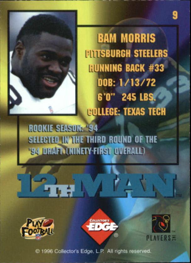 1995 Collector's Edge Football 12th Man Redemption Insert Singles - You Choose - Picture 17 of 48