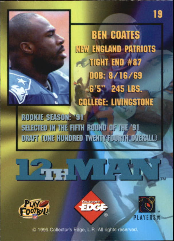 1995 Collector's Edge Football 12th Man Redemption Insert Singles - You Choose - Picture 36 of 48