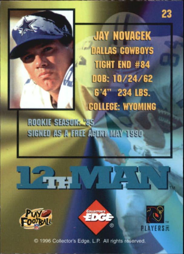 1995 Collector's Edge Football 12th Man Redemption Insert Singles - You Choose - Picture 44 of 48