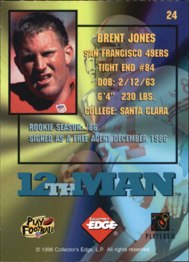1995 Collector's Edge Football 12th Man Redemption Insert Singles - You Choose - Picture 46 of 48