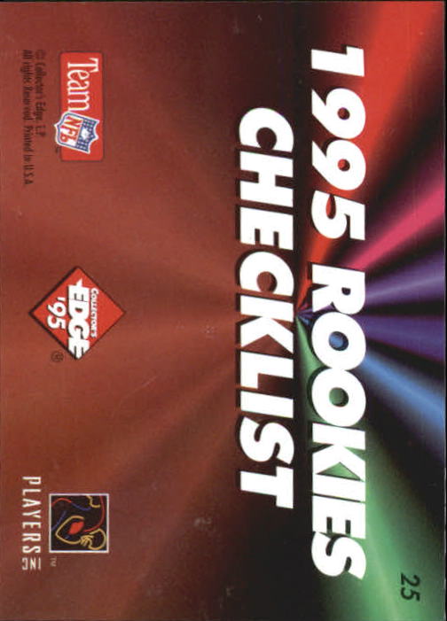B1003- 1995 Collector's Edge FB #s 1-205 +Rookies -You Pick- 15+ FREE US SHIP - Picture 391 of 397