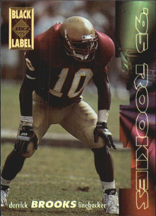 1995 Collector's Edge Rookies Black Label #14 Derrick Brooks