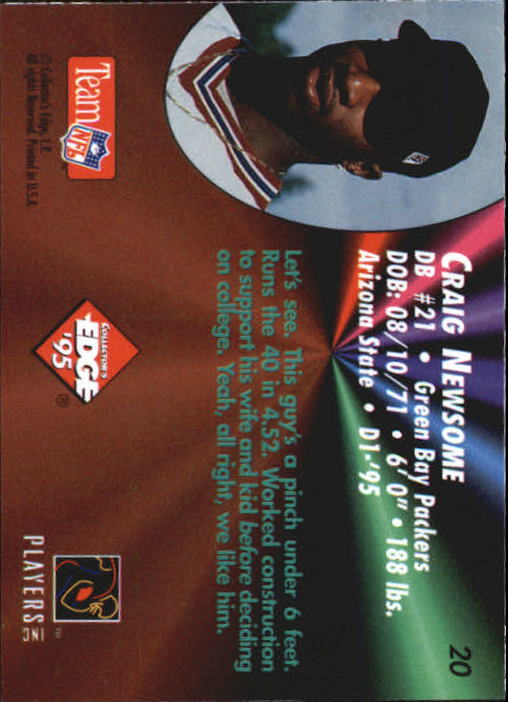 1995 Collector's Edge Football Card Pick (Inserts)