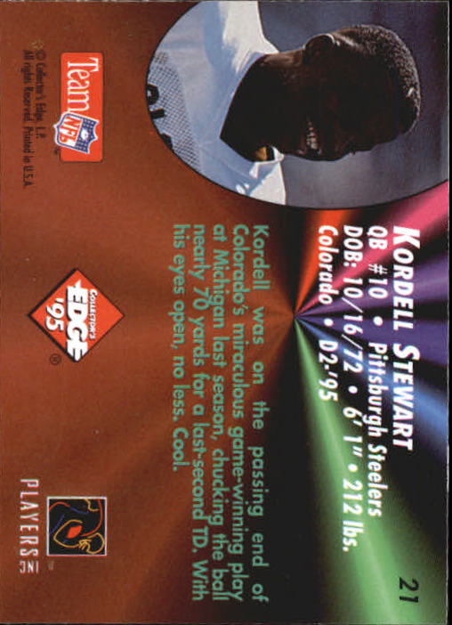 B1003- 1995 Collector's Edge FB #s 1-205 +Rookies -You Pick- 15+ FREE US SHIP - Picture 395 of 397