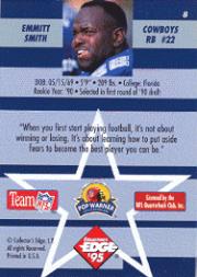 1995 Collector's Edge Instant Replay #8 Emmitt Smith back image