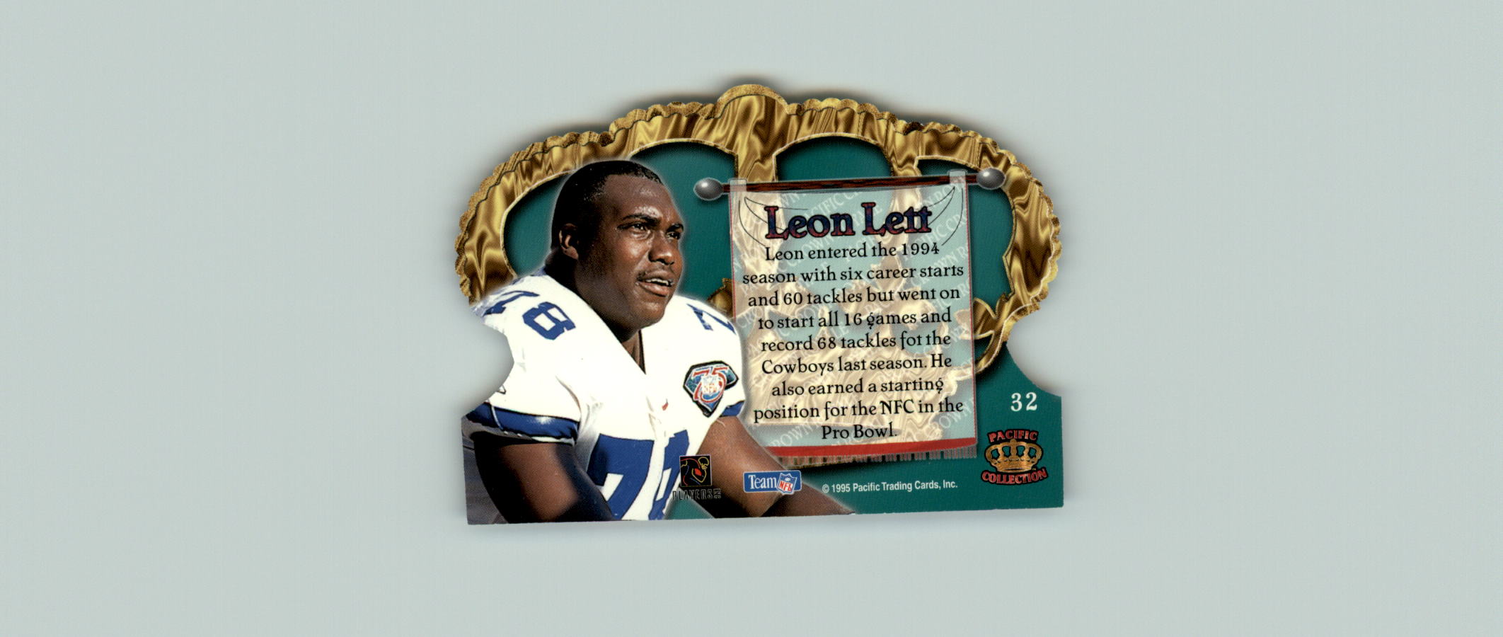 1995 Crown Royale #32 Leon Lett back image