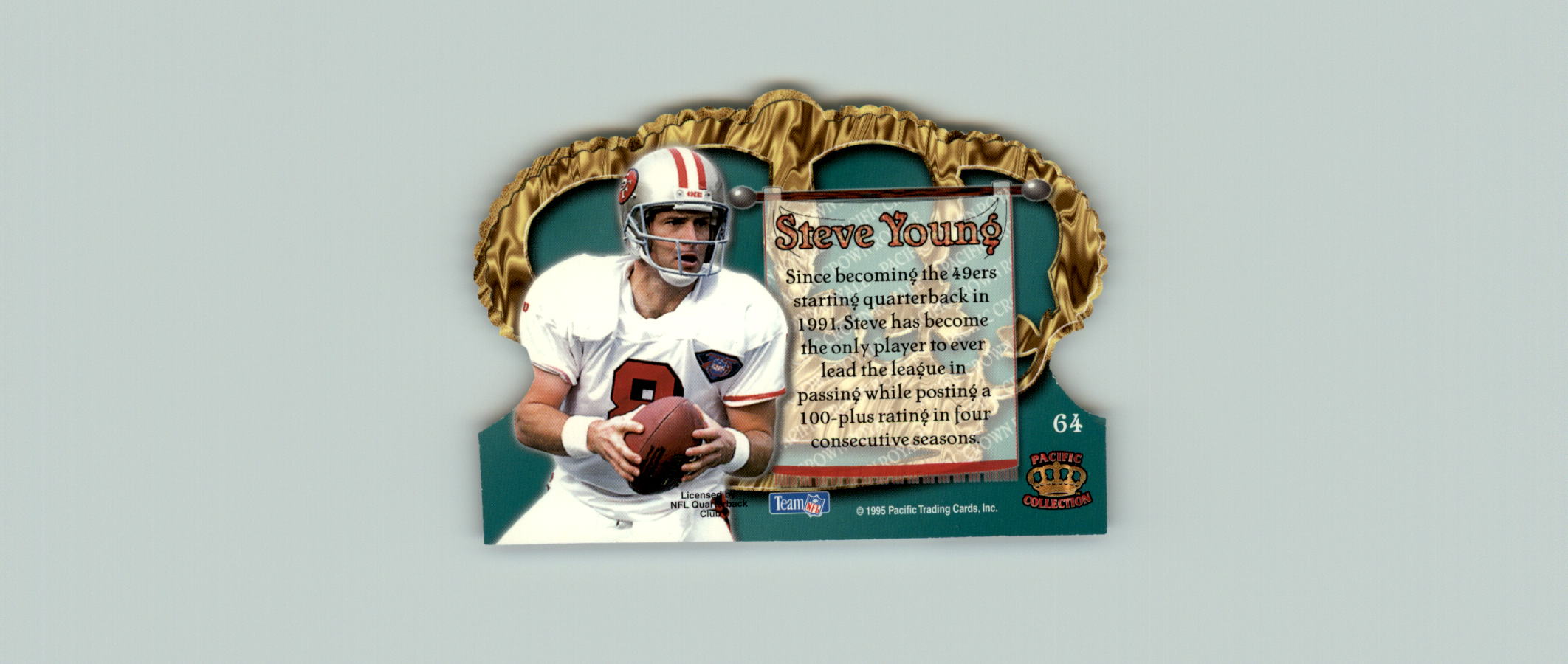 1995 Crown Royale #64 Steve Young back image
