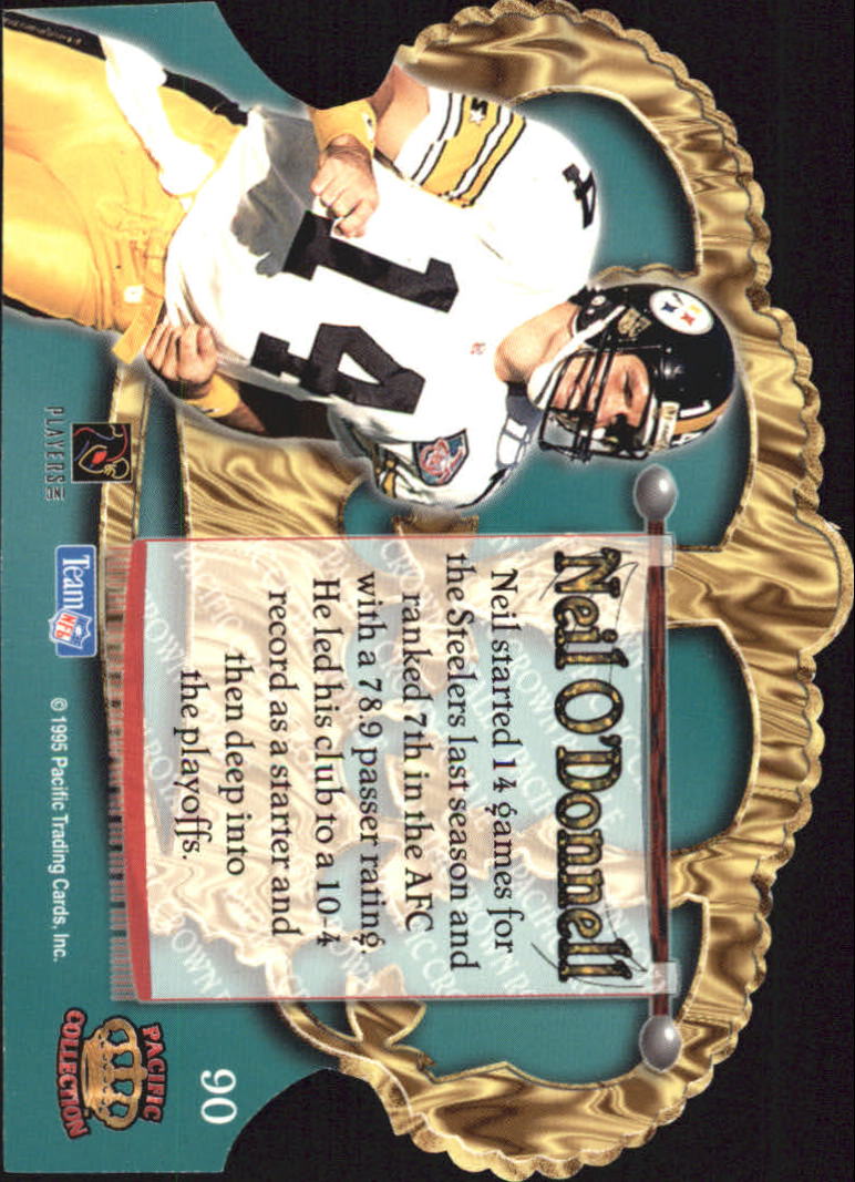 1995 Crown Royale #90 Neil O'Donnell back image