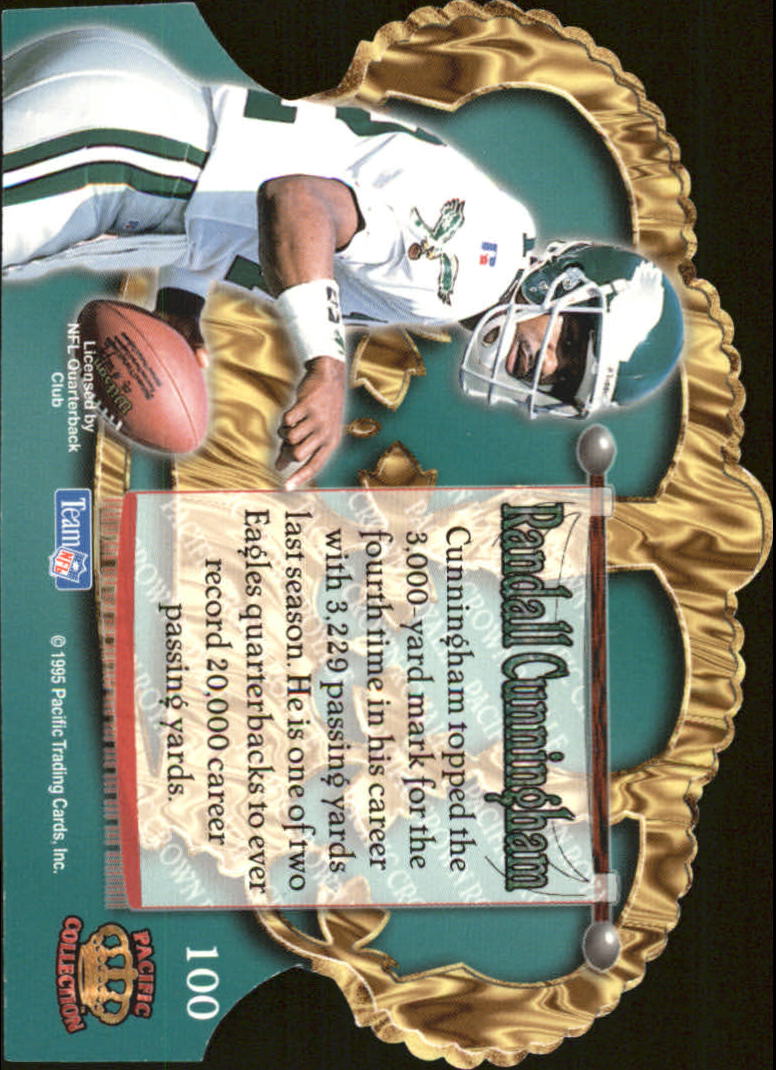 1995 Crown Royale #100 Randall Cunningham back image