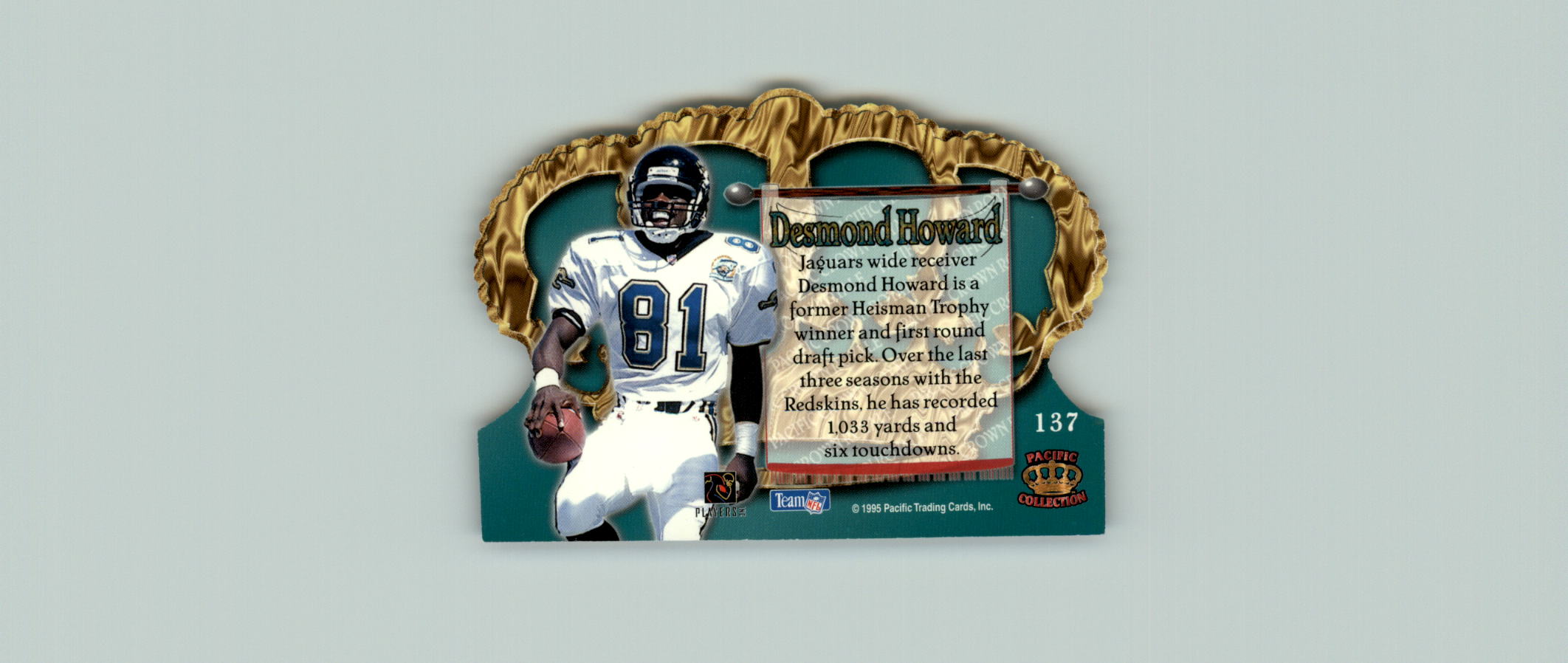 1995 Crown Royale #137 Desmond Howard back image