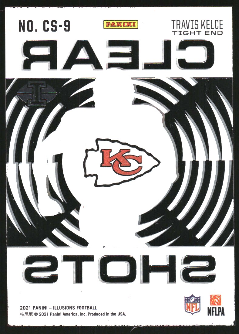 2021 Panini Illusions Clear Shots #9 Travis Kelce