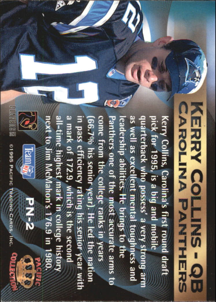 1995 Crown Royale Pride of the NFL #PN2 Kerry Collins back image