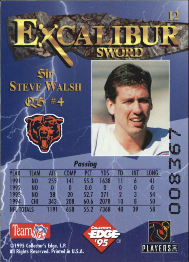 A0723- 1995 Excalibur FB Cards 1-150 +Rookies -You Pick- 15+ FREE US SHIP - Picture 25 of 291
