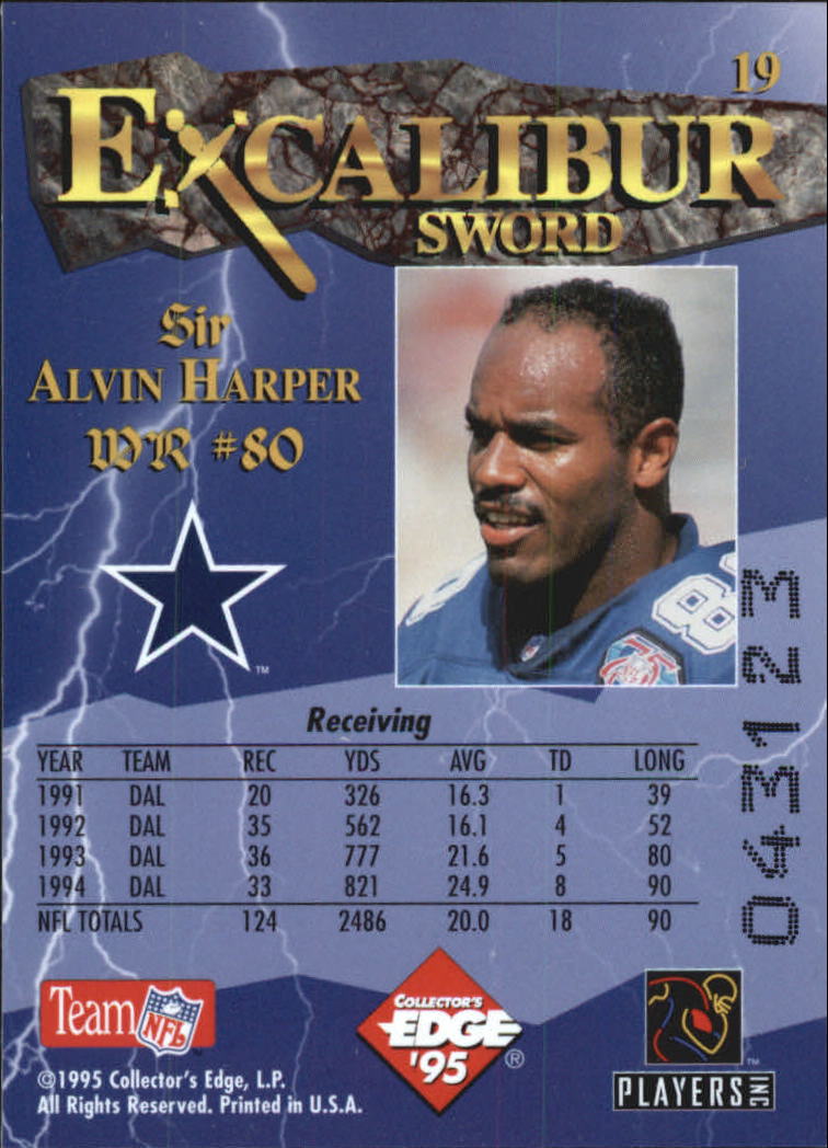A0723- 1995 Excalibur FB Cards 1-150 +Rookies -You Pick- 15+ FREE US SHIP - Picture 39 of 291