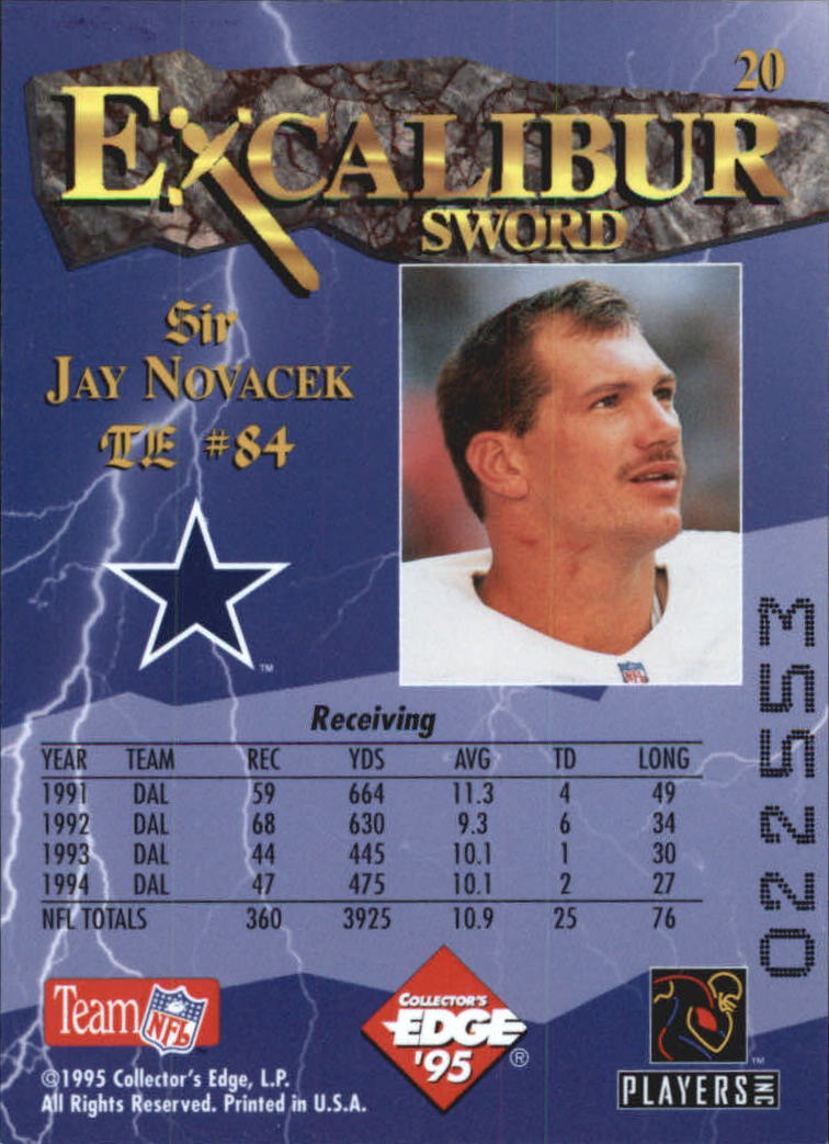 A0723- 1995 Excalibur FB Cards 1-150 +Rookies -You Pick- 15+ FREE US SHIP - Picture 41 of 291