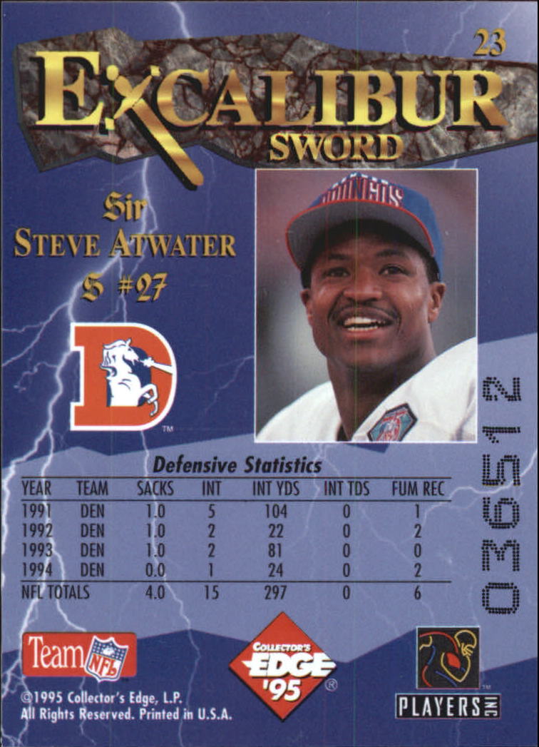 A0723- 1995 Excalibur FB Cards 1-150 +Rookies -You Pick- 15+ FREE US SHIP - Picture 46 of 291