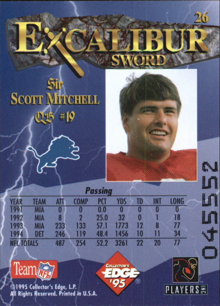 A0723- 1995 Excalibur FB Cards 1-150 +Rookies -You Pick- 15+ FREE US SHIP - Picture 52 of 291