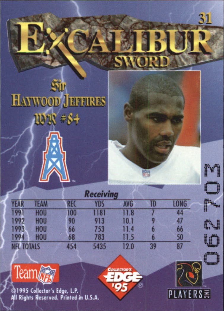 A0723- 1995 Excalibur FB Cards 1-150 +Rookies -You Pick- 15+ FREE US SHIP - Picture 62 of 291