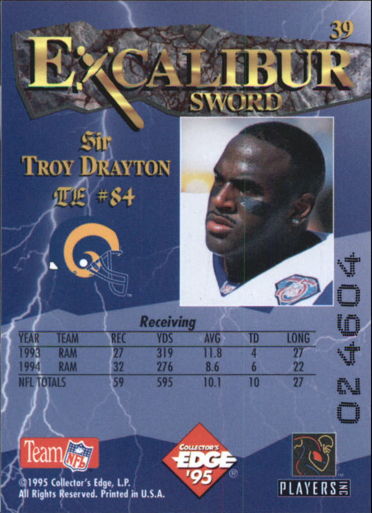 A0723- 1995 Excalibur FB Cards 1-150 +Rookies -You Pick- 15+ FREE US SHIP - Picture 78 of 291