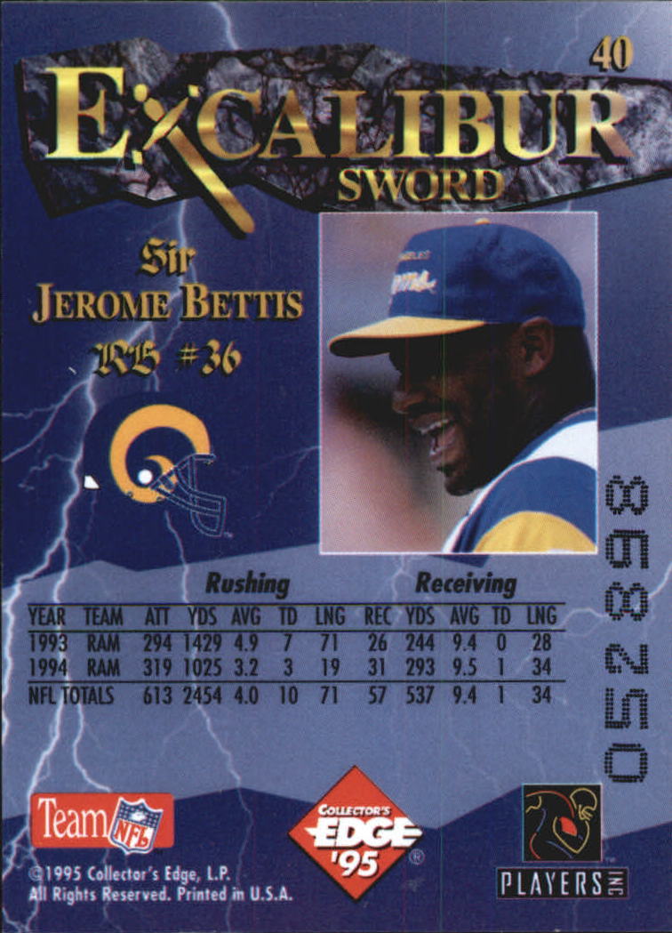 A0723- 1995 Excalibur FB Cards 1-150 +Rookies -You Pick- 15+ FREE US SHIP - Picture 80 of 291