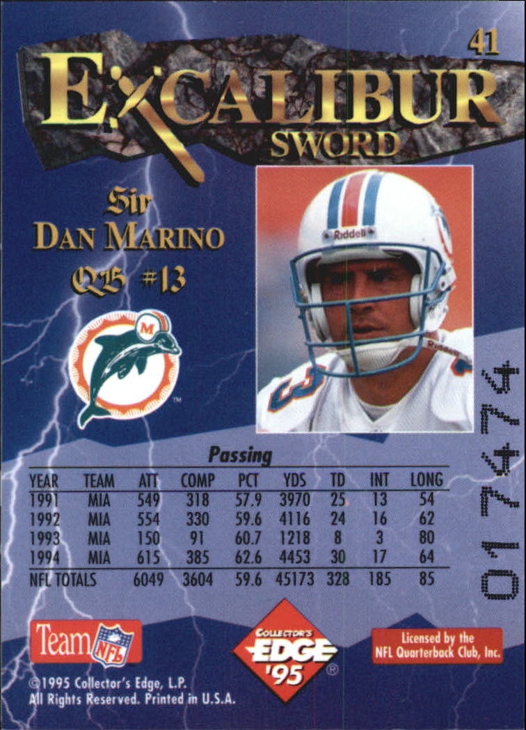 A0723- 1995 Excalibur FB Cards 1-150 +Rookies -You Pick- 15+ FREE US SHIP - Picture 82 of 291