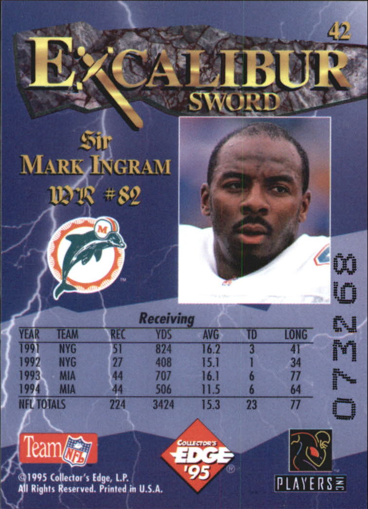 A0723- 1995 Excalibur FB Cards 1-150 +Rookies -You Pick- 15+ FREE US SHIP - Picture 84 of 291