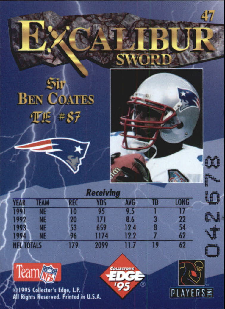 A0723- 1995 Excalibur FB Cards 1-150 +Rookies -You Pick- 15+ FREE US SHIP - Picture 94 of 291