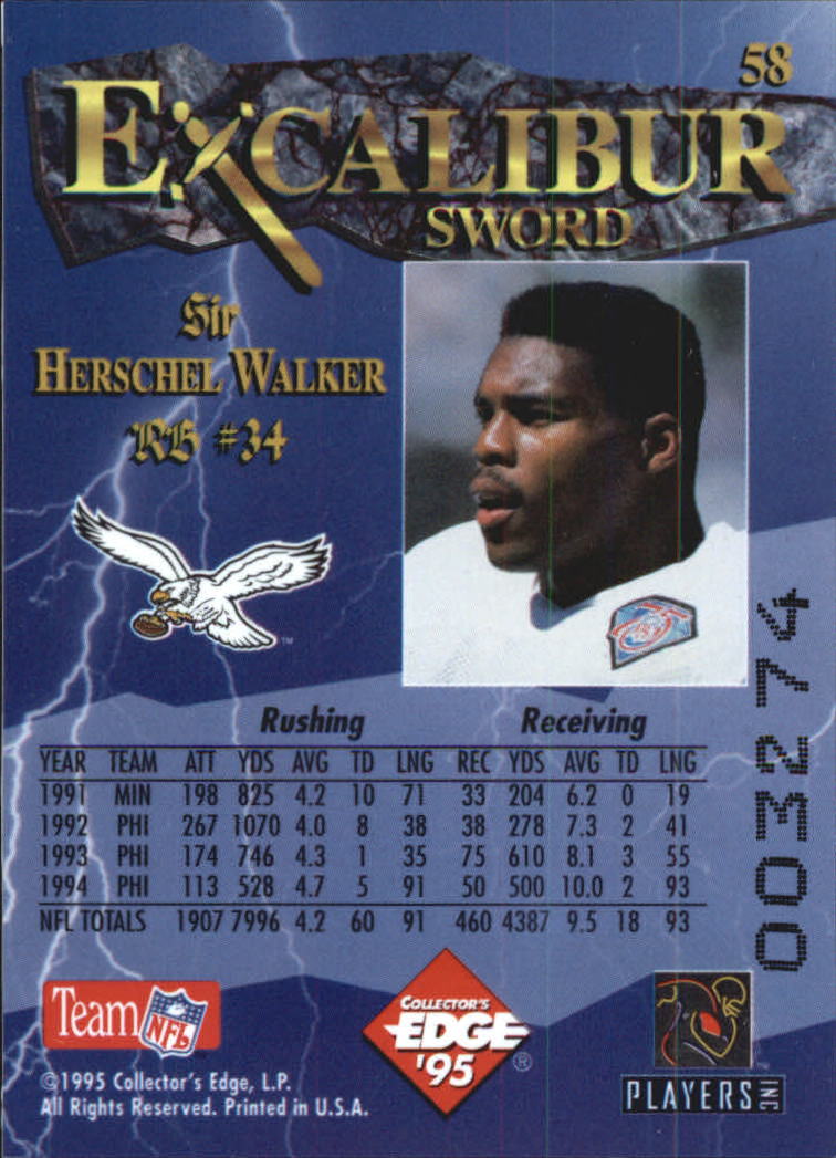 A0723- 1995 Excalibur FB Cards 1-150 +Rookies -You Pick- 15+ FREE US SHIP - Picture 114 of 291