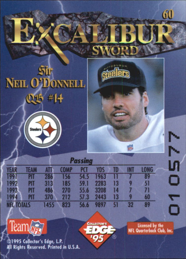 A0723- 1995 Excalibur FB Cards 1-150 +Rookies -You Pick- 15+ FREE US SHIP - Picture 118 of 291