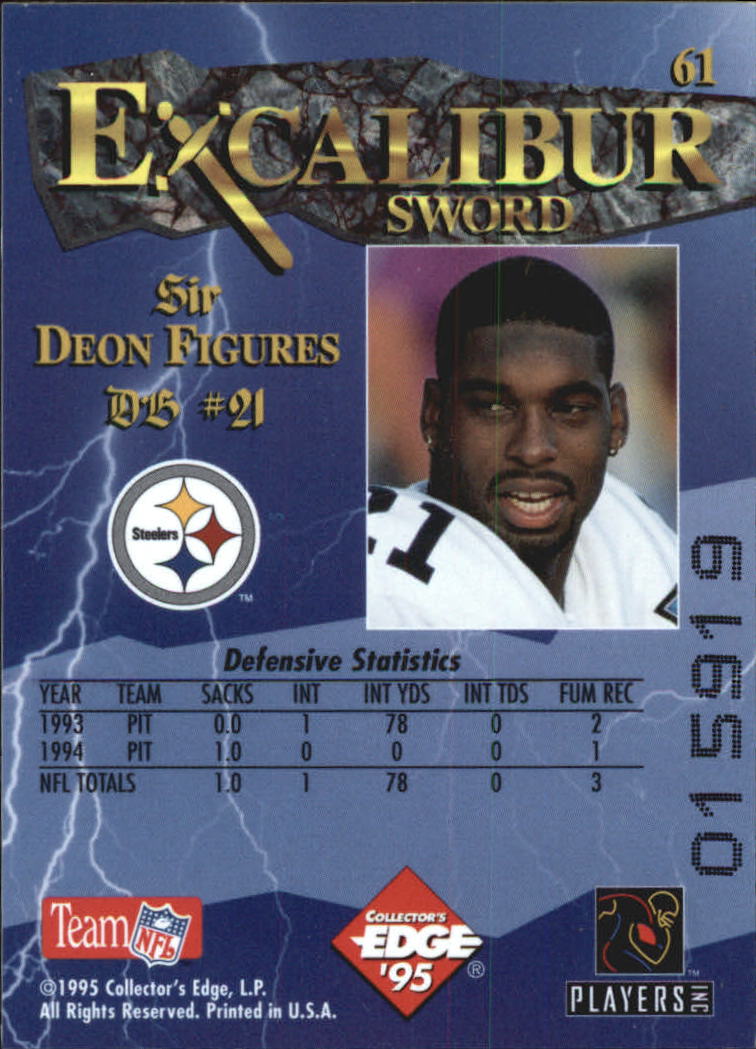 A0723- 1995 Excalibur FB Cards 1-150 +Rookies -You Pick- 15+ FREE US SHIP - Picture 120 of 291