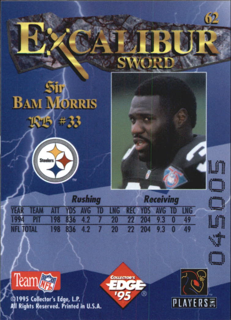 A0723- 1995 Excalibur FB Cards 1-150 +Rookies -You Pick- 15+ FREE US SHIP - Picture 122 of 291