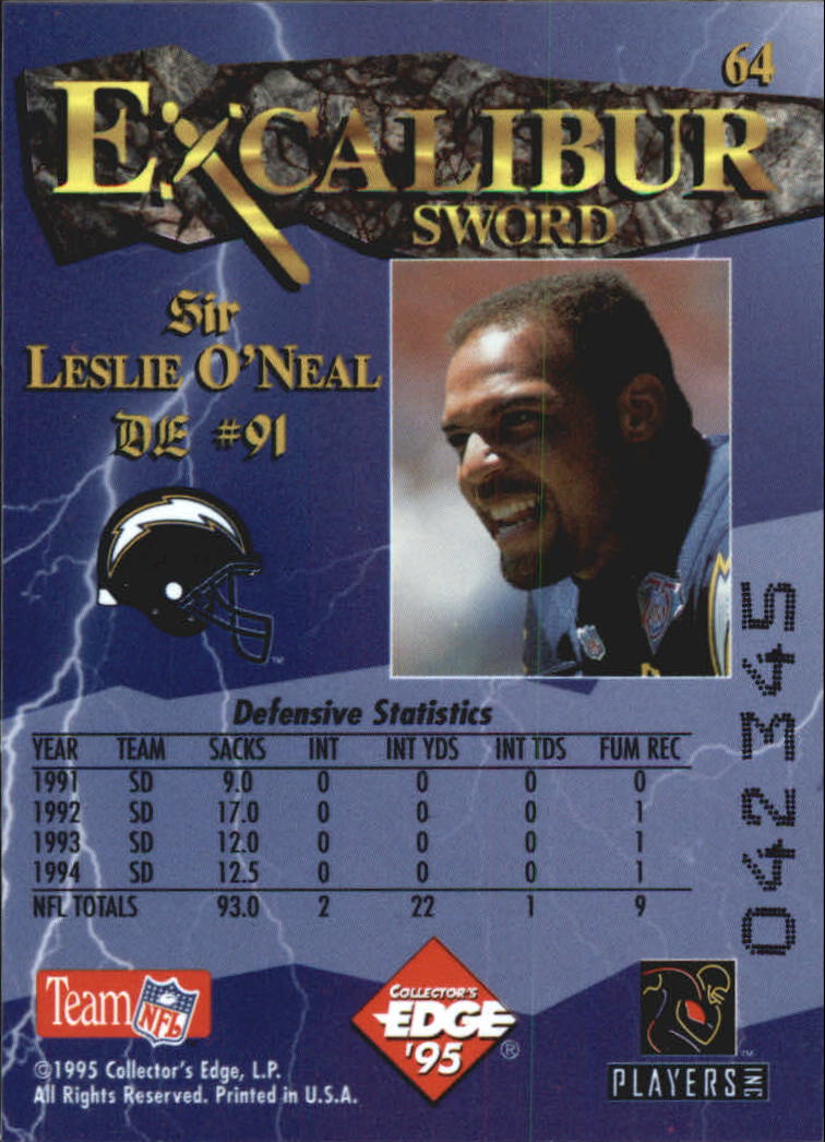 A0723- 1995 Excalibur FB Cards 1-150 +Rookies -You Pick- 15+ FREE US SHIP - Picture 126 of 291
