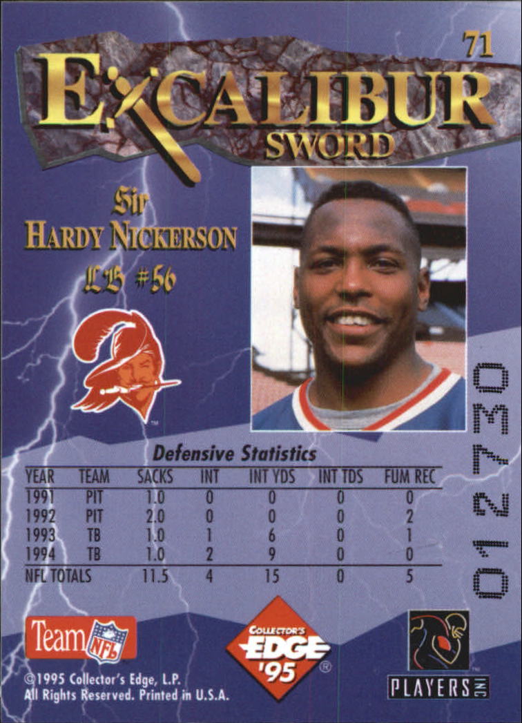 A0723- 1995 Excalibur FB Cards 1-150 +Rookies -You Pick- 15+ FREE US SHIP - Picture 140 of 291
