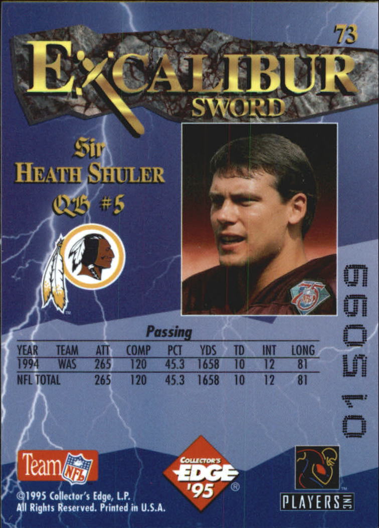 A0723- 1995 Excalibur FB Cards 1-150 +Rookies -You Pick- 15+ FREE US SHIP - Picture 144 of 291