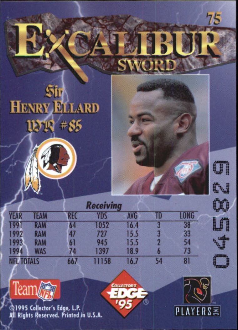 A0723- 1995 Excalibur FB Cards 1-150 +Rookies -You Pick- 15+ FREE US SHIP - Picture 148 of 291