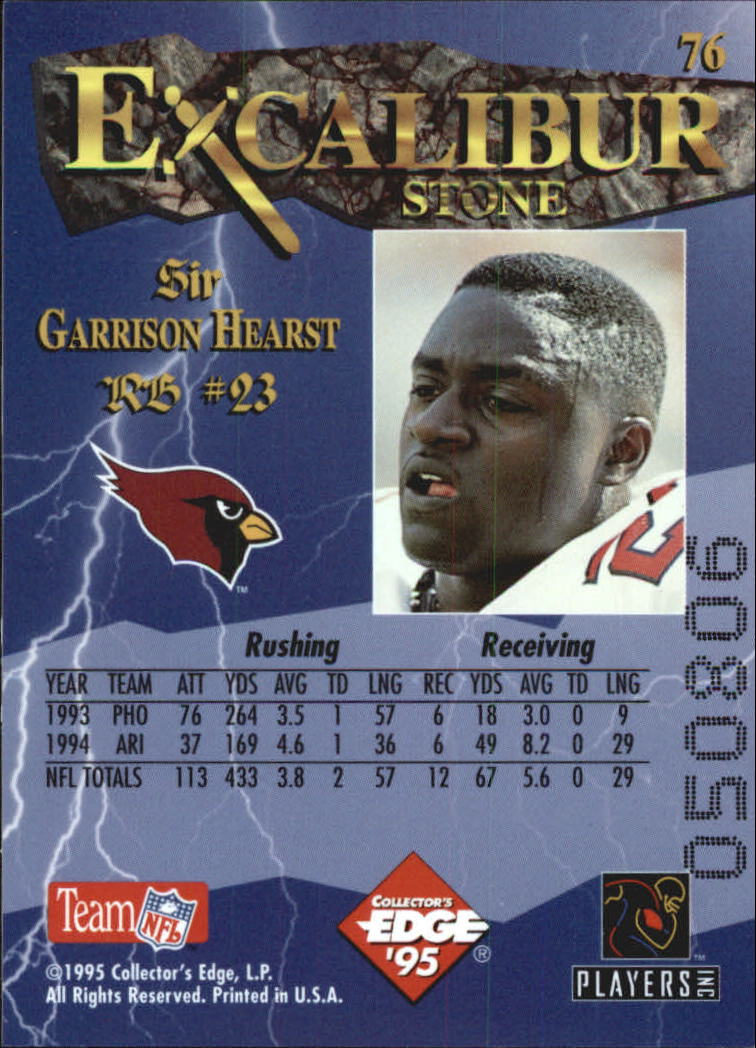 A0723- 1995 Excalibur FB Cards 1-150 +Rookies -You Pick- 15+ FREE US SHIP - Picture 150 of 291