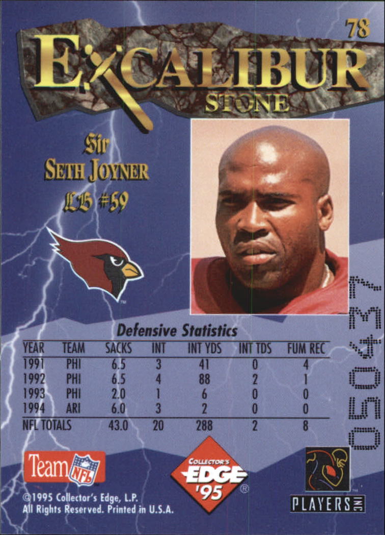 A0723- 1995 Excalibur FB Cards 1-150 +Rookies -You Pick- 15+ FREE US SHIP - Picture 154 of 291